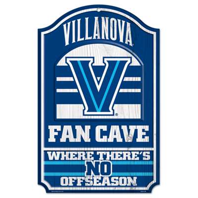 Villanova Wildcats Fan Cave Wood Sign