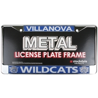 Villanova Wildcats Metal License Plate Frame W/domed Insert