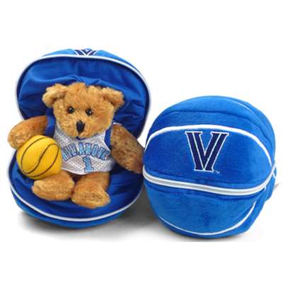 Villanova Wildcats Stuffed Bear in a Ball - Basketball