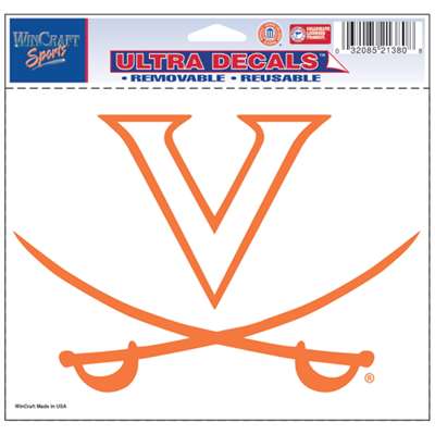 Virginia Cavaliers Ultra Decal 5" x 6"