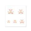 Virginia Cavaliers Fingernail Tattoos - 4 Pack