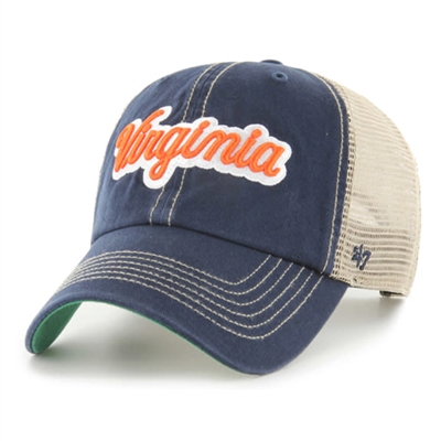 Virginia Cavaliers 47 Brand Script Trawler Clean U