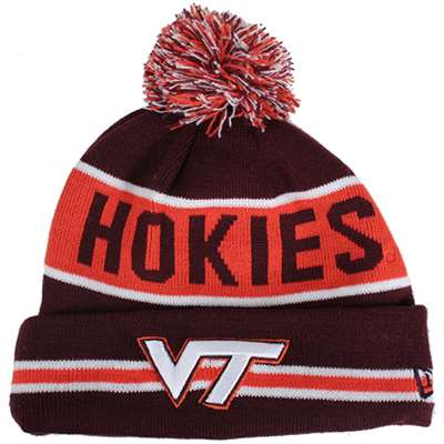 Virginia Tech Hokies New Era The Coach Pom Knit Beanie