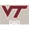 Virginia Tech Hokies Transfer Decal - Dad