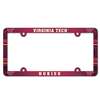 Virginia Tech Hokies Plastic License Plate Frame