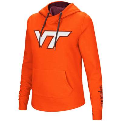 Virginia Tech Hokies Women's Colosseum Crossover Neck Hoodie