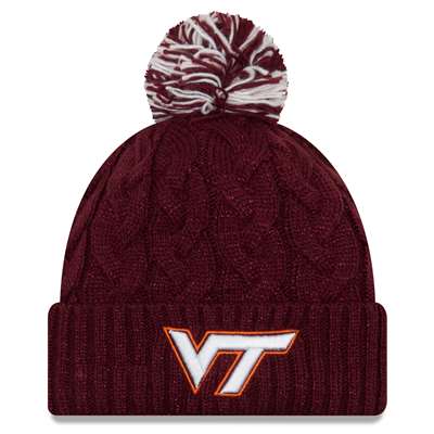 Virginia Tech Hokies New Era Women's Cozy Cable Knit Beanie