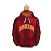 Virginia Tech Hokies Glass Christmas Ornament - Hoodie