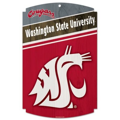 Washington State Cougars Wood Sign