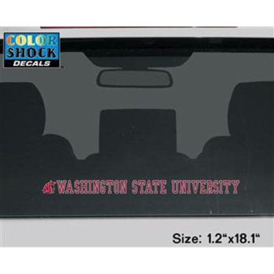 Washington State Cougars Decal Strip - Logo W/ Washington State University