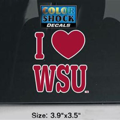 Washington State Cougars Decal - I Love Wsu