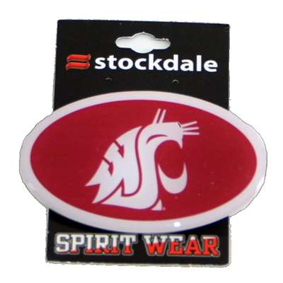 Washington State Cougars Oval Domed Acrylic Lapel Pin