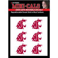 Washington State Cougars Repositionable Face Stickers