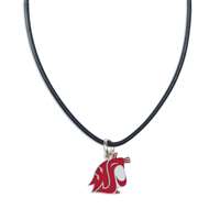 Washington State Cougars Leather Necklace