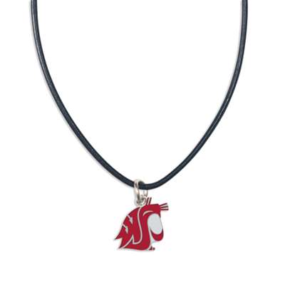 Washington State Cougars Leather Necklace