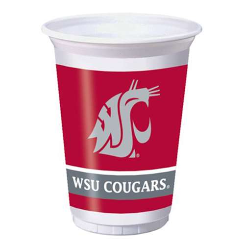 Red WSU Cougars 18 oz Plastic Solo Cups – Cougarwear