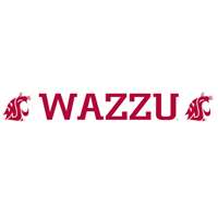 Washington State Cougars Windshield Decal - Wazzu - 20" x 2.75"