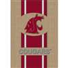 Washington State Cougars Burlap Flag - 12.5" x 18"