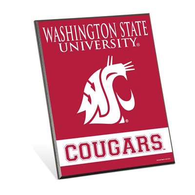 Washington State Cougars Wood Easel Sign - 8" x 10"