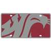 Washington State Cougars Full Color Mega Inlay License Plate