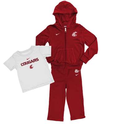 Nike Washington State Cougars Infant Clothing Set - 3 Piece