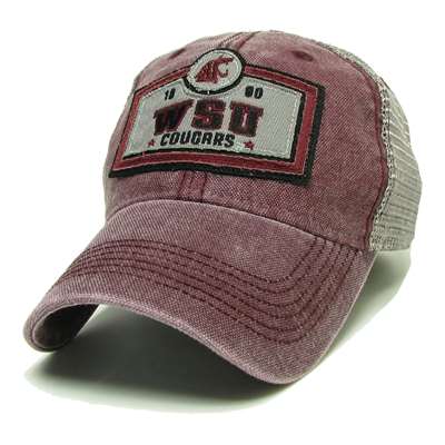 Washington State Cougars Legacy Trucker Hat - Crimson - Billboard