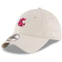 Washington State Cougars New Era 9Twenty Adjustable Hat - Stone