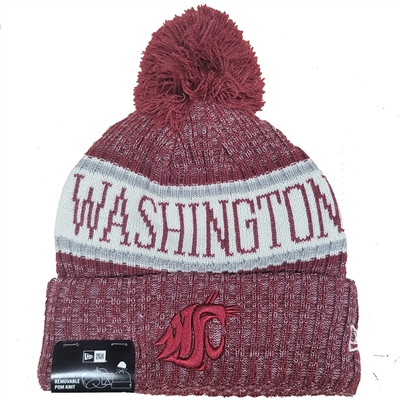 Washington State Cougars New Era Sport Knit Beanie