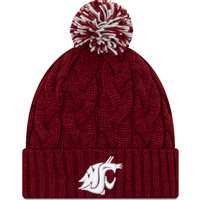 Washington State Cougars New Era Women's Cozy Cable Knit Beanie