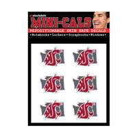 Washington State Cougars Repositionable Face Stickers - State Logo