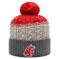 Washington State Cougars Women's Top of the World Disperse Knit Beanie