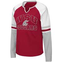 Washington State Cougars Women's Colosseum Astronaut L/S T-Shirt