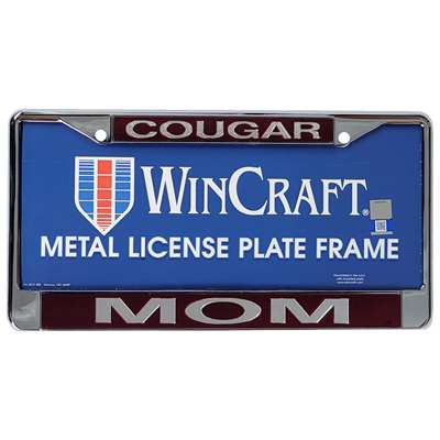 Washington State Inlaid Acrylic License Plate Frame - Cougar/Mom