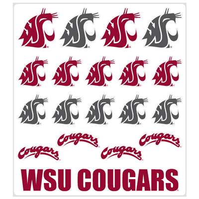 Washington State Cougars Multi-Purpose Vinyl Sticker Sheet