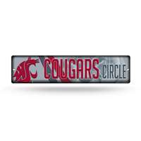 Washington State Cougars Plastic Street Sign