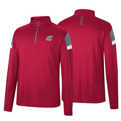 Washington State Cougars Colosseum Golf Match 1/4 Zip Windshirt