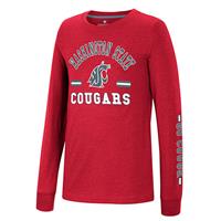 Washington State Cougars Colosseum Youth Roof Tops Long Sleeve T-Shirt