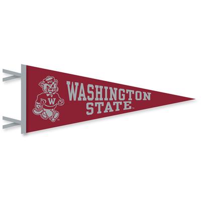 Washington State Cougars Wool Felt Pennant - 9" x 