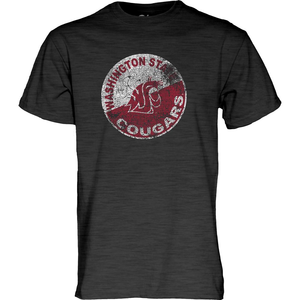 Washington State Cougars Blue 84 T-Shirt - Charcoa