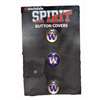 Washington Huskies Metal Logo Button Covers - Set Of 3