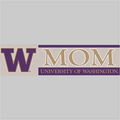 Washington Huskies Die Cut Decal Strip - Mom