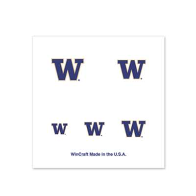 Washington Huskies Fingernail Tattoos - 4 Pack