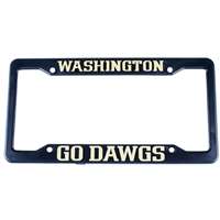 Washington Huskies Plastic License Plate Frame