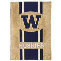 Washington Huskies Burlap Flag - 12.5" x 18"