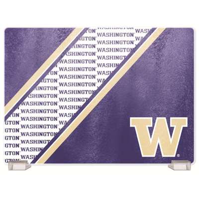 Washington Huskies Glass Cutting Board