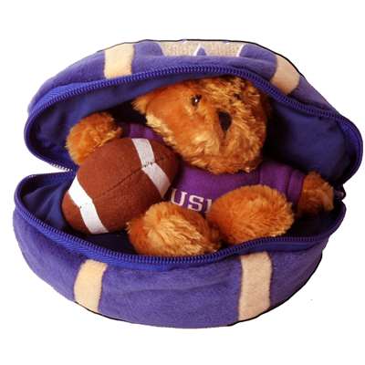 Washington Huskies Stuffed Bear in a Ball