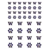 Washington Huskies Small Sticker Sheet - 2 Sheets