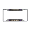 Washington Huskies Metal License Plate Frame - Carbon Fiber