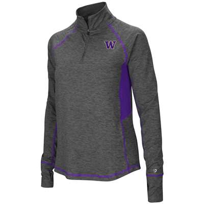 Washington Huskies Women's Colosseum Sabre 1/4 Zip Pullover