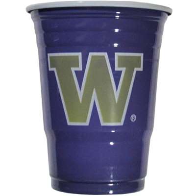 Washington Huskies Plastic Game Day Cup - 18 Count